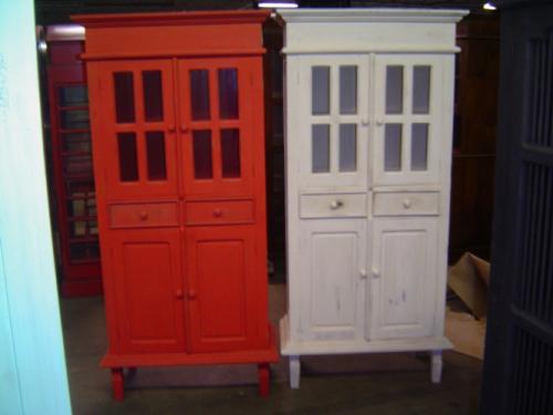 4-Door, 2-Drawer Painted Cabinet:(LMR508-P)